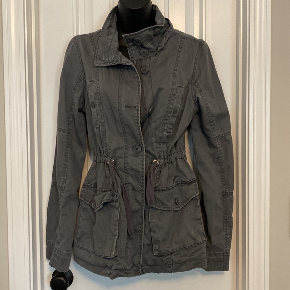 Aeropostal Grey Army Jacket